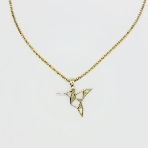 Women's Hummingbird 18k Gold Plated Necklace