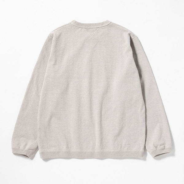 American Cotton Grey LS Tshirt Made in Japan
