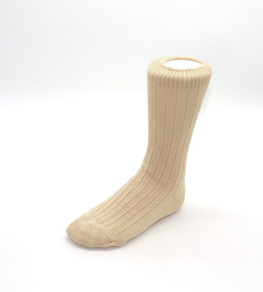 Linen Cotton Crew Socks Made in Nara Japan by Rototo