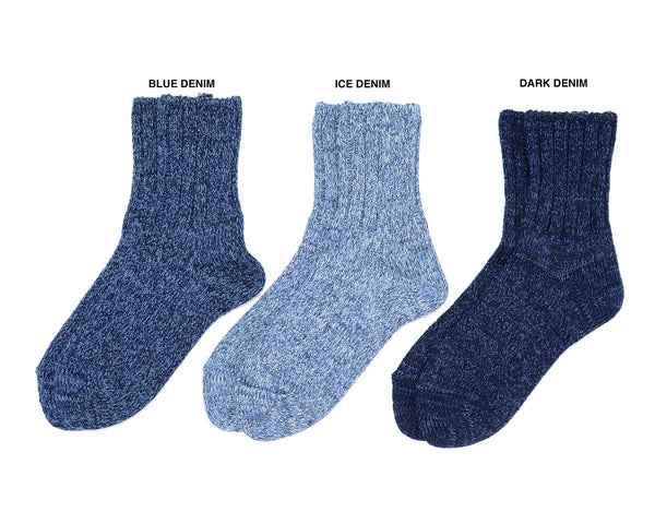 Japanese socks by ROTOTO Denim Cotton Collection