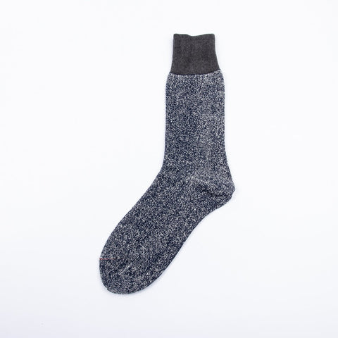 Rototo Silk Cotton Grey Socks Made in Japan