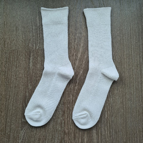 White Recycled Cotton Socks Charity Support ROTOTO Peace Village International