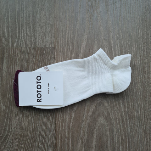 Organic Cotton Sneaker Socks in White Made in Japan Gifts
