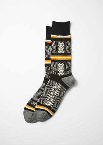 Black Ski Socks Made in Japan