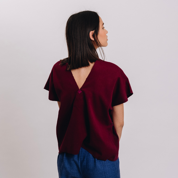 Plum "Sombra" Huipil Top