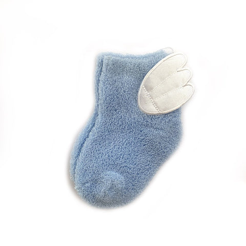 Pile Blue Baby Socks Tabio Made in Japan
