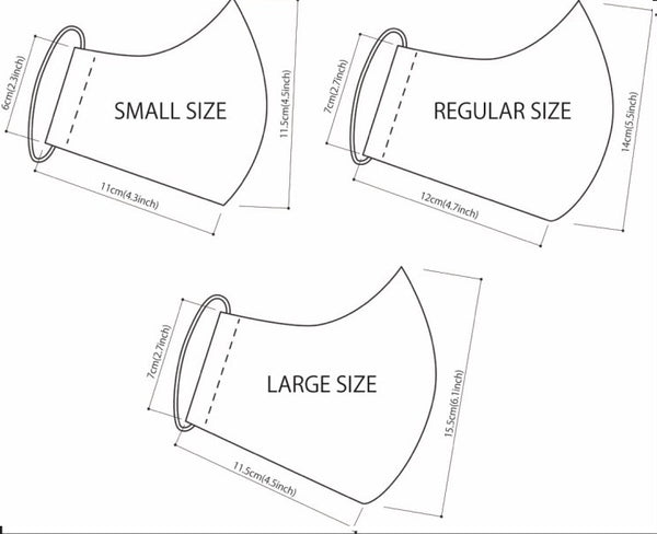 Gelau Face Mask Size Chart