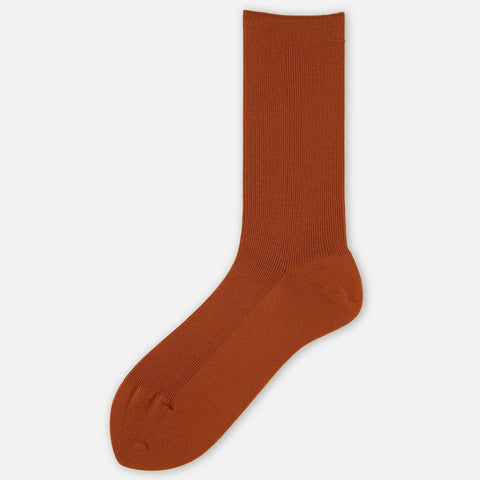Tabio Orange Ultra Fine Merino Wool Socks Made in Japan
