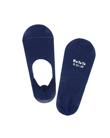 Rototo Invisible Unisex Socks Navy Made in Japan