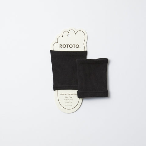 Rototo Black Foot Band Coolmax Sandal Socks Made in Japan